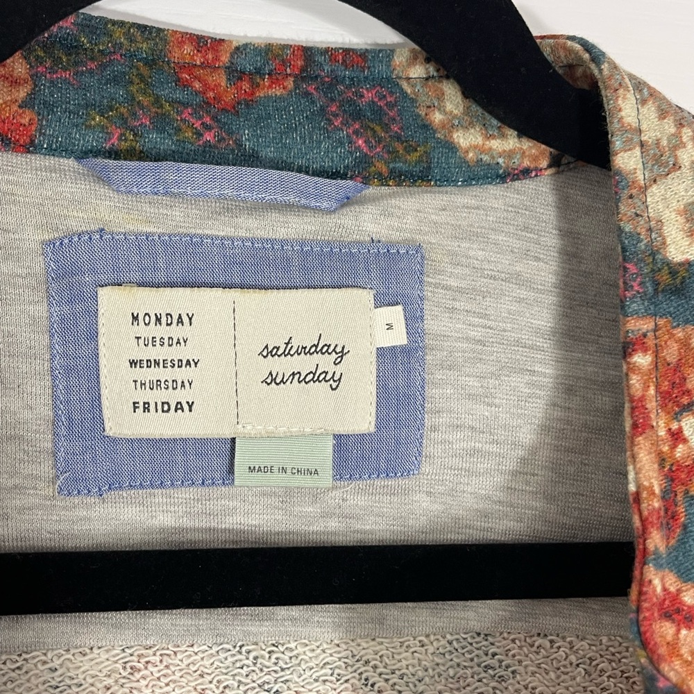 Anthropologie Saturday/Sunday Floral Delwyn Jacket Size M - Picture 5 of 5